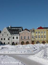 Bruntál, Nám. Míru, zima