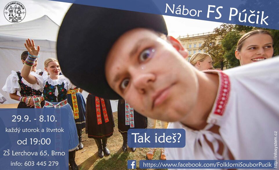 AKTUÁLNÍ INFORMACE NA STRÁNCE Folklorní soubor PÚČIK