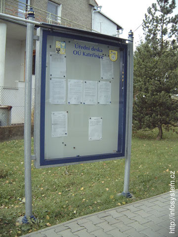 Úřední deska obce Kateřinice