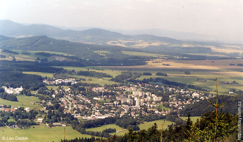 Zlaté Hory, pohled na město